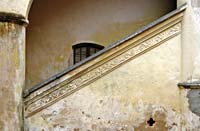 Jaunpils castle, ornament on stairs